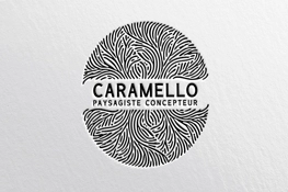 Cration logo et carte de visite pour Caramello Paysagiste